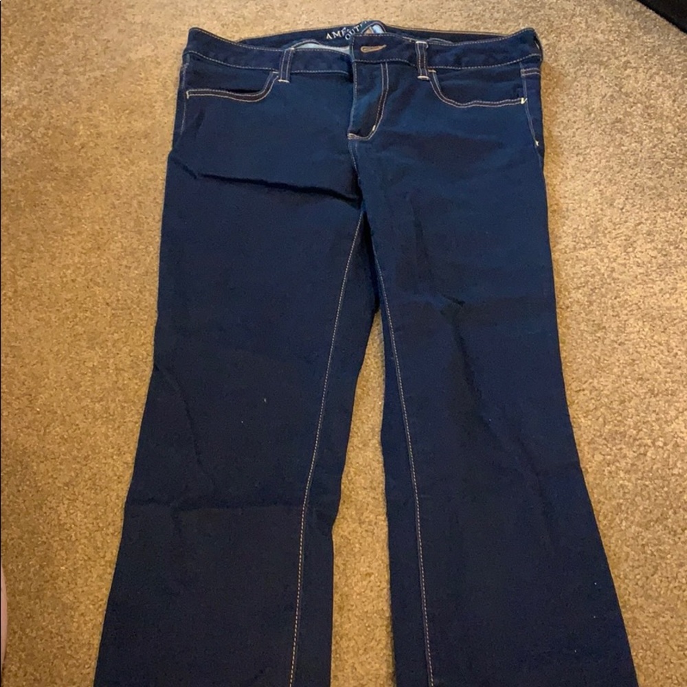 Aeo jean crop jegging dark denim